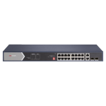 Switch 16 porturi PoE Gigabit fara management, 4 x Hi PoE, 2 x RJ45/SFP uplink Gigabit  - HIKVISION DS-3E0520HP-E