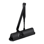 Amortizor hidraulic negru RAL9005 cu brat articulat - DORMA TS68-BLACK