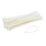 Coliere de plastic 250x3.6 mm, ALB, 100 buc TCP-250-3.6-W