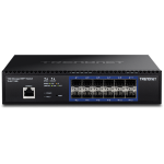 Switch 12 porturi SFP+ 1/10G, 1 x consola RJ45, management, 1U - TRENDnet TL2-F7120 - imagine 2