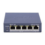 Switch-repeater Gigabit 4 x RJ45 PoE Out af/at, 1 x RJ45 PoE In af/at/bt, Management - HIKVISION DS-3E0505P-E-R