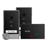 Kit video-interfon, monitor tactil 7', 2 posturi exterioare, camera 2K, audio, IR 6m, Wi-Fi6 - EZVIZ CS-HP7(3MP,2-Entry Kit)