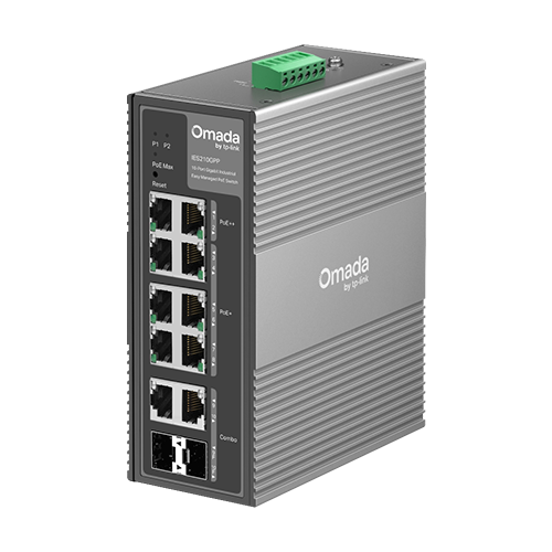 img38268large Switch industrial 8 x RJ45 1G PoE+/PoE++, 2 x combo SFP/RJ45 1G, Easy Managed - TP-Link Omada IES210GPP - imagine 1
