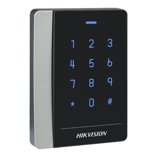 img38869large Cititor de proximitate seria Pro, tastatura, M1 13.56 MHz, RS485, Wiegand 26/34, Buzzer - HIKVISION DS-K1102AMK - imagine 1