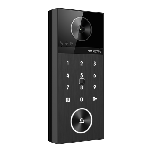 img41569large Panou exterior videointerfon TCP/IP 4MP, IR 3m, PIN, PoE, M1, IP65 - HIKVISION DS-KV6124-E1 - imagine 1