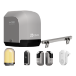 Kit automatizare poarta culisanta 400Kg/6m, Wi-Fi, alarma luminoasa - EZVIZ CS-HG2-R100-40HL