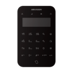 Tastatura Wireless, LCD, AX PRO 868Mhz, Neagra - HIKVISION DS-PK1-LT-WE-Black