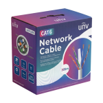 Cablu UTP, cat 6E, cupru integral, LSZH, cutie 305 metri, DCA - UNV UV-UTP6-300-BC24AWG-DCA-B-W