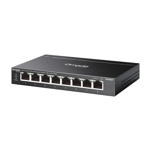 img43643large Switch L2, 8 x RJ45 1G PoE, Buget PoE 64W, Easy Managed - TP-Link Omada ES208GP - imagine 1