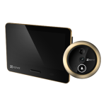 Vizor electronic smart, Wi-Fi, 4K, monitor tactil 5.5', sonerie, audio, acumulator 7100 mAh, Auriu - EZVIZ CS-EP4-Gold
