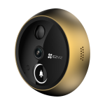 Vizor electronic smart, Wi-Fi, 4K, monitor tactil 5.5', sonerie, audio, acumulator 7100 mAh, Auriu - EZVIZ CS-EP4-Gold - imagine 4