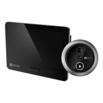 Vizor electronic smart, Wi-Fi, 4K, monitor tactil 5.5', sonerie, audio, acumulator 7100 mAh - EZVIZ CS-EP4-Sliver