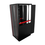 Rack de podea PRO SERIES 42U 19'' 800x1000, capacitate 1000 kg, RAL 9005, asamblat ASY-42U-80100PRO - imagine 2